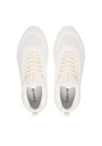 Calvin Klein Sneakersy Light Runner Sock Mesh Lycra HW0HW03023 Kremowy. Kolor: kremowy. Materiał: materiał #3