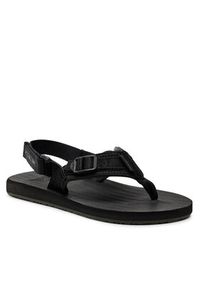 Quiksilver Sandały Carver AQYL101376 Czarny. Kolor: czarny. Materiał: materiał