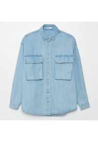Cropp - Jeansowa koszula - Niebieski. Kolor: niebieski. Materiał: jeans #1