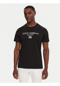 DOLCE & GABBANA - Dolce&Gabbana T-Shirt G8PD7Z G7B9X Czarny Regular Fit. Kolor: czarny. Materiał: bawełna #1