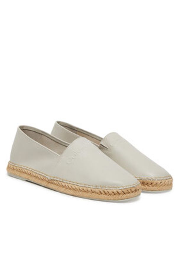 Calvin Klein Espadryle Espadrille Lth HM0HM01882 Szary. Kolor: szary. Materiał: skóra