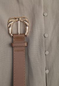 Renee - Zielona Pudełkowa Sukienka z Wiskozą Bawełną Guzikami i Paskiem Magmaris. Okazja: na co dzień, do pracy. Kolor: zielony. Materiał: wiskoza, bawełna. Sezon: wiosna, lato. Styl: casual, elegancki #6