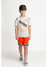 BOSS - Boss - Czapka dziecięca. Kolor: czarny. Materiał: tkanina, bawełna, poliester #2