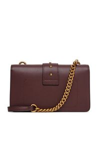 Pinko - PINKO Torebka Love One Mini ST.CL Al 25-26 PLTT 105856 A0F1 Bordowy. Kolor: czerwony. Materiał: skórzane