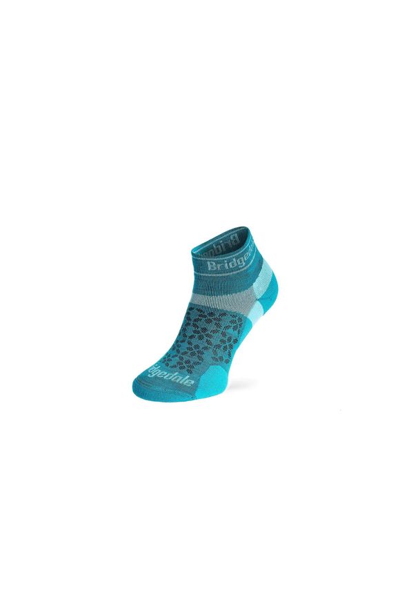 BRIDGEDALE - Skarpety do biegania damskie Bridgedale Ultra LtT2 Merino Sport Low. Kolor: niebieski. Sport: turystyka piesza