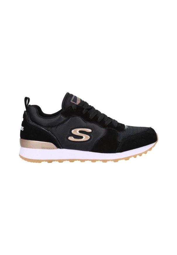 skechers - Buty na co dzień damskie SKECHERS RETROS OG 85 skóra. Okazja: na co dzień. Kolor: czarny. Materiał: skóra, zamsz