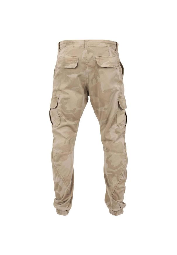 Urban Classics - Męskie Spodnie Joggingowe Camo Cargo. Kolor: zielony, wielokolorowy, brązowy