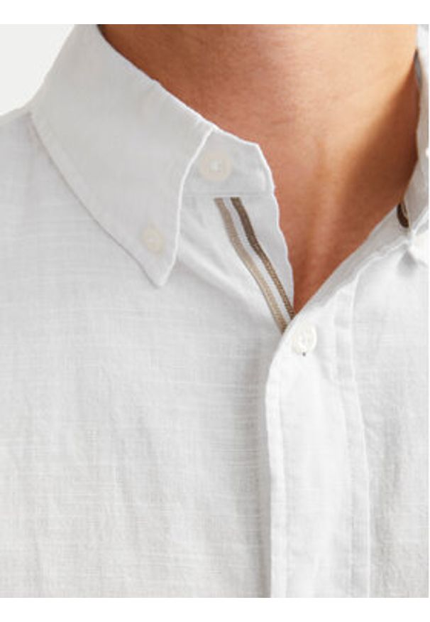 Jack & Jones - Jack&Jones Koszula Summer 12274599 Biały Regular Fit. Kolor: biały. Materiał: bawełna