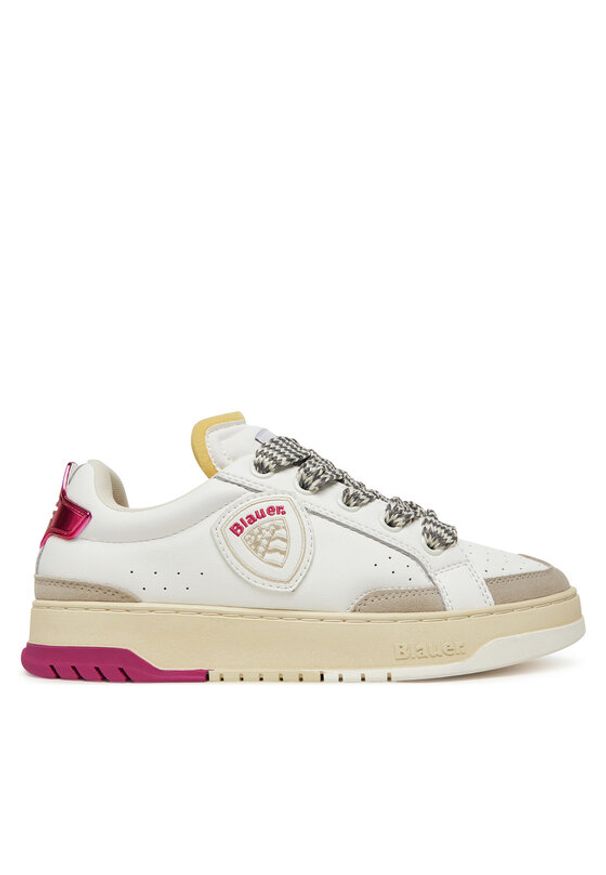 Blauer Sneakersy S5ADEL02/LEA Biały. Kolor: biały. Materiał: skóra