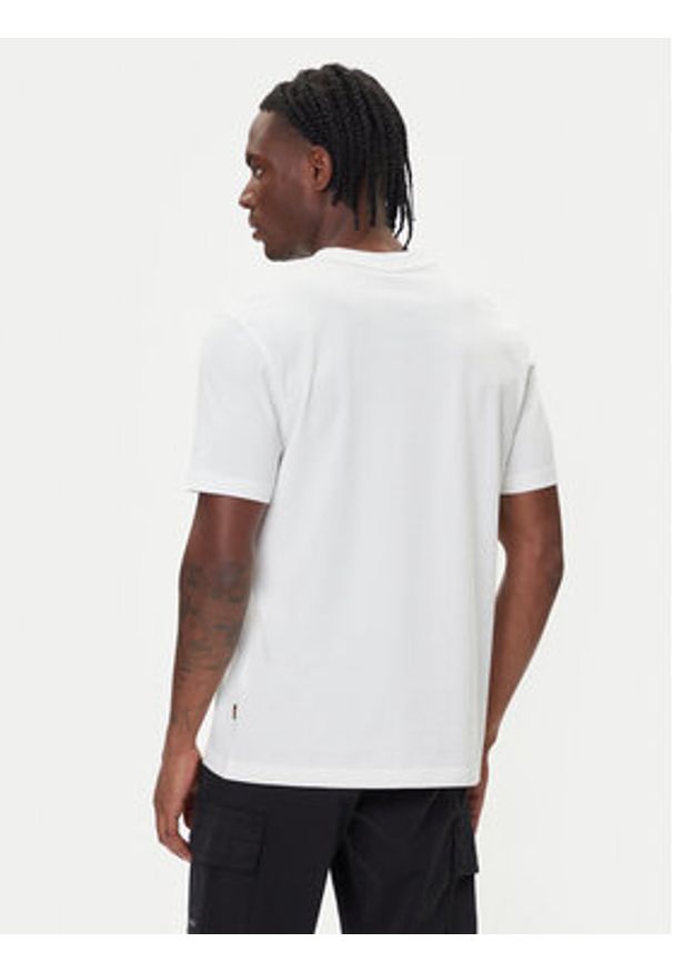 BOSS T-Shirt Te_Brokenice 50554640 Biały Regular Fit. Kolor: biały. Materiał: bawełna