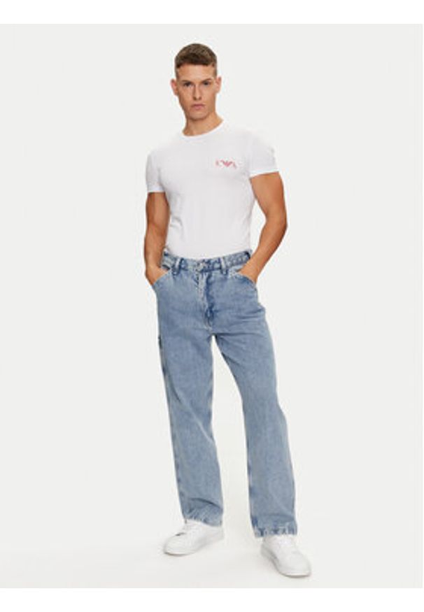 Emporio Armani Underwear Komplet 2 t-shirtów 111670 4F715 20235 Kolorowy Slim Fit. Materiał: bawełna. Wzór: kolorowy