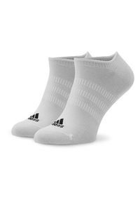 Adidas - adidas Skarpety stopki unisex Thin and Light No-Show Socks 3 Pairs HT3463 Biały. Kolor: biały. Materiał: materiał