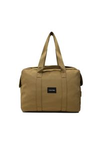 Calvin Klein Torba weekendowa Connect Casual Weekender K50K510758 Khaki. Kolor: brązowy. Materiał: materiał. Styl: casual