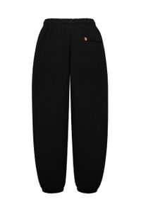 MUUV Spodnie Smooth Cotton damskie kolor czarny gładkie. Stan: podwyższony. Kolor: czarny. Materiał: bawełna, materiał, dresówka. Wzór: gładki #2