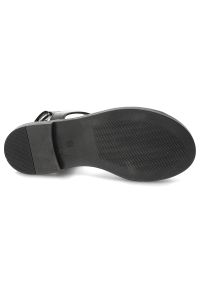 Czarne Sandały Karino Modne Obuwie Damskie. Okazja: na co dzień, na spacer. Kolor: czarny. Materiał: skóra. Sezon: lato. Styl: casual, elegancki #4