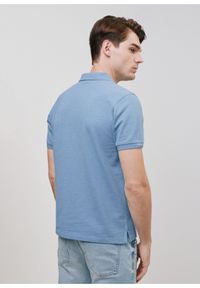 Ochnik - Niebieska koszulka polo męska. Typ kołnierza: polo. Kolor: niebieski. Materiał: bawełna. Długość rękawa: krótki rękaw. Długość: krótkie #3