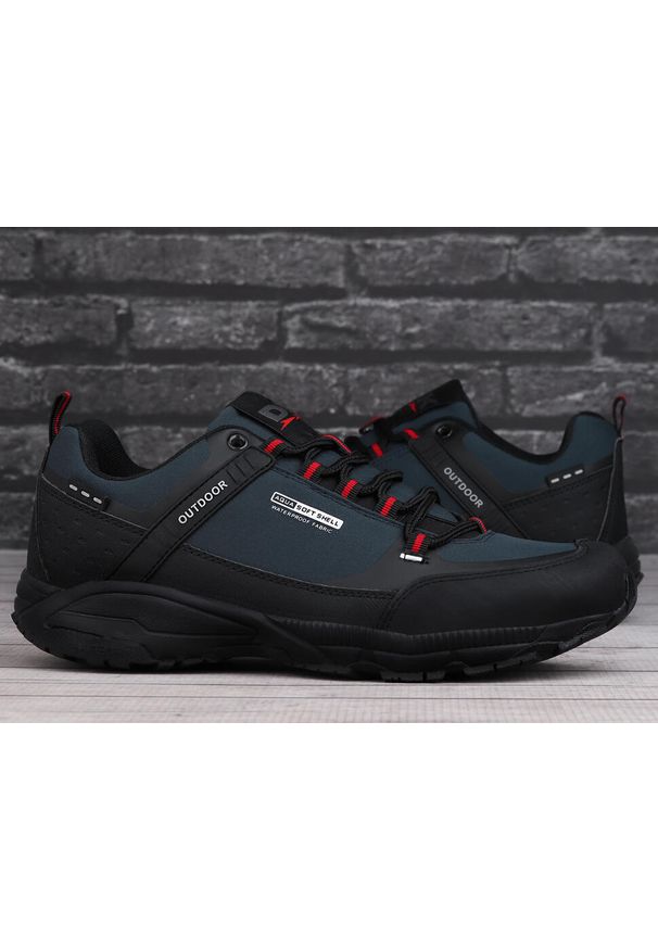 Buty męskie trekkingowe DK PREDATOR. Kolor: czerwony, wielokolorowy, niebieski, czarny