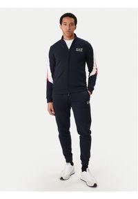 EA7 Emporio Armani Dres 7M001610 AF12451 UB102 Granatowy Regular Fit. Kolor: niebieski. Materiał: bawełna #1