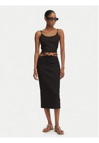 Guess Top E6GP01 KG322 Czarny Slim Fit. Kolor: czarny. Materiał: syntetyk #4