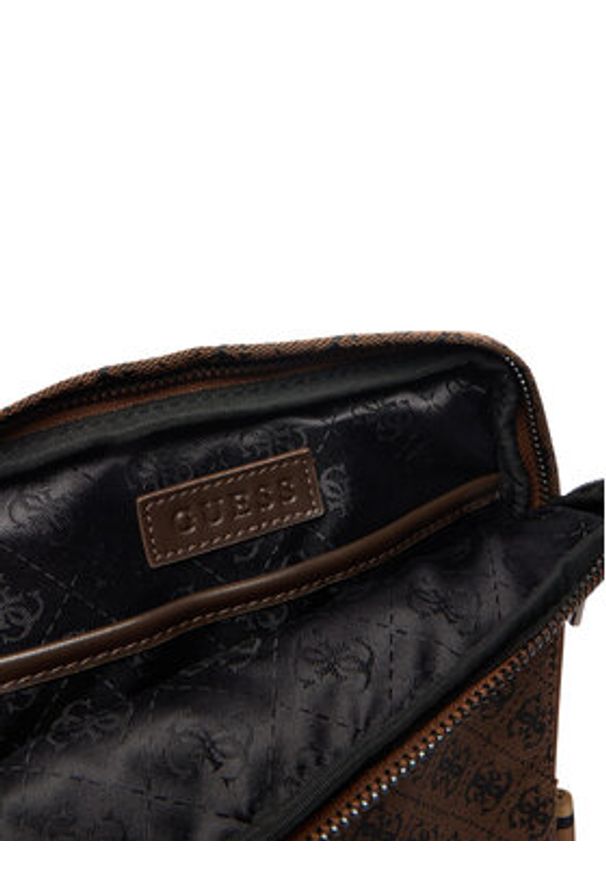 Guess Saszetka HMBOST P6123 Brązowy. Kolor: brązowy. Materiał: materiał