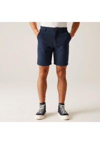 Regatta - Spodenki turystyczne męskie Sabastal. Kolor: niebieski. Materiał: bawełna, elastan. Sport: turystyka piesza #1