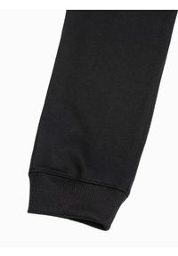 Ombre Clothing - Spodnie męskie dresowe joggery - czarne P918 - XXL. Kolor: czarny. Materiał: dresówka #7