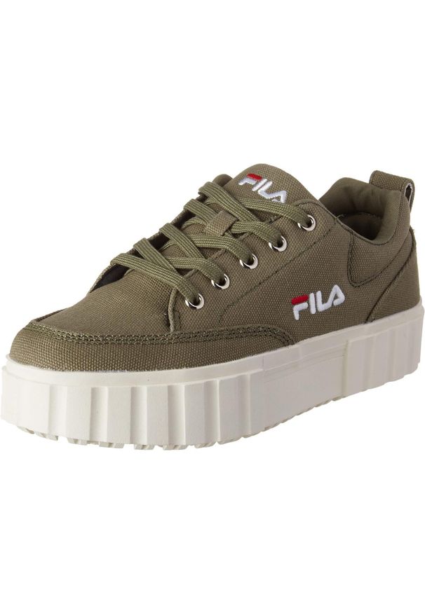 Buty do chodzenia damskie Fila Sandblast C trampki. Kolor: zielony. Sport: turystyka piesza