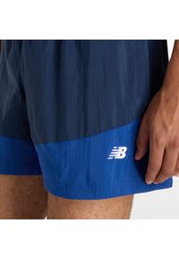 Spodenki męskie New Balance MB6176MRNNY – granatowe. Kolor: niebieski. Materiał: materiał, poliester. Sport: fitness #3