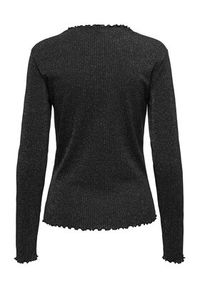 only - ONLY Bluzka Emma 15331094 Czarny Regular Fit. Kolor: czarny. Materiał: bawełna #4
