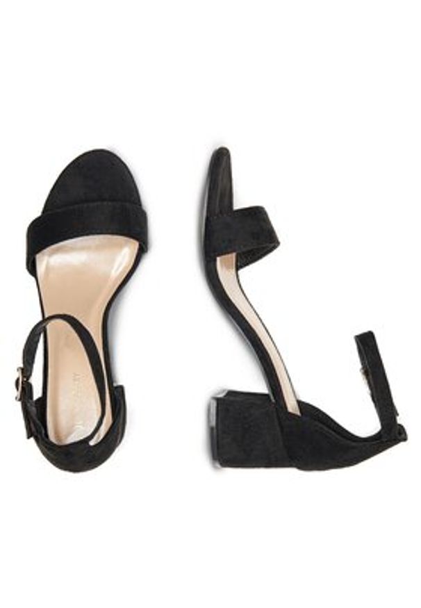 Jenny Fairy Sandały WS0730-06 Czarny. Kolor: czarny. Materiał: materiał