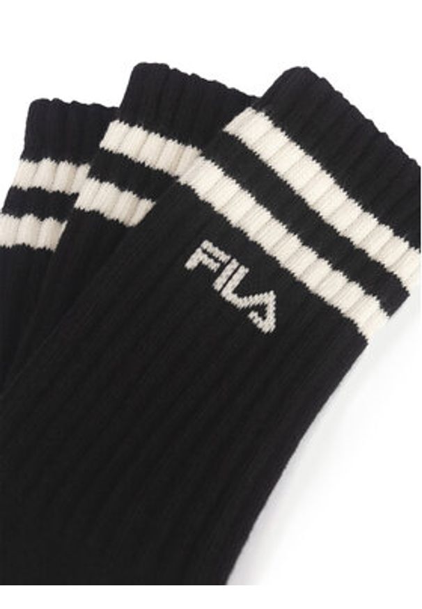 Fila Skarpety Wysokie Męskie F5603-AW24 (3-pack) Czarny. Kolor: czarny. Materiał: bawełna