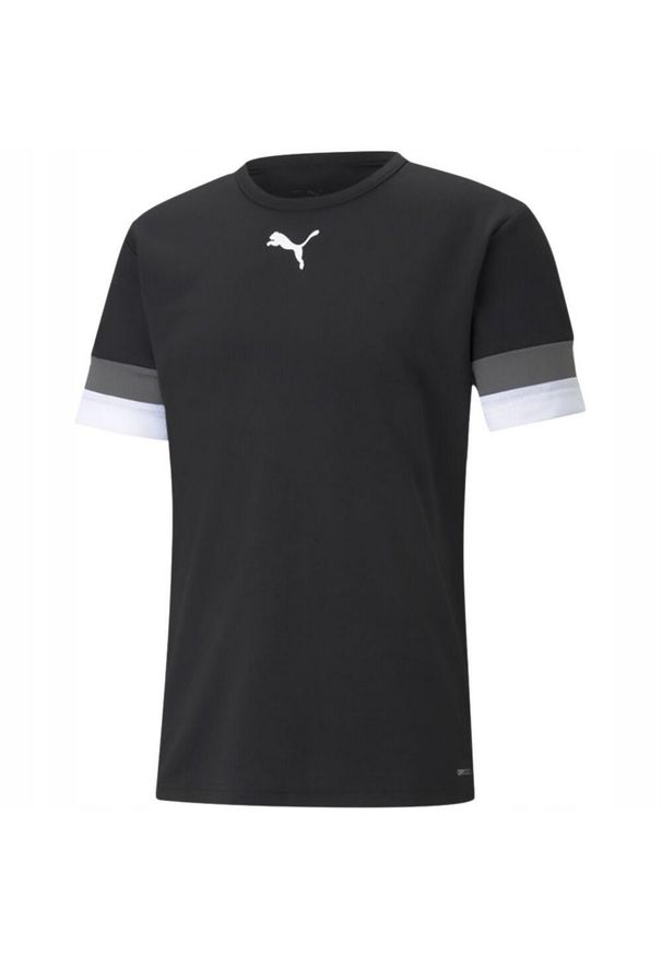 Puma - Męska Koszulka TeamRise. Kolor: czarny. Sport: turystyka piesza