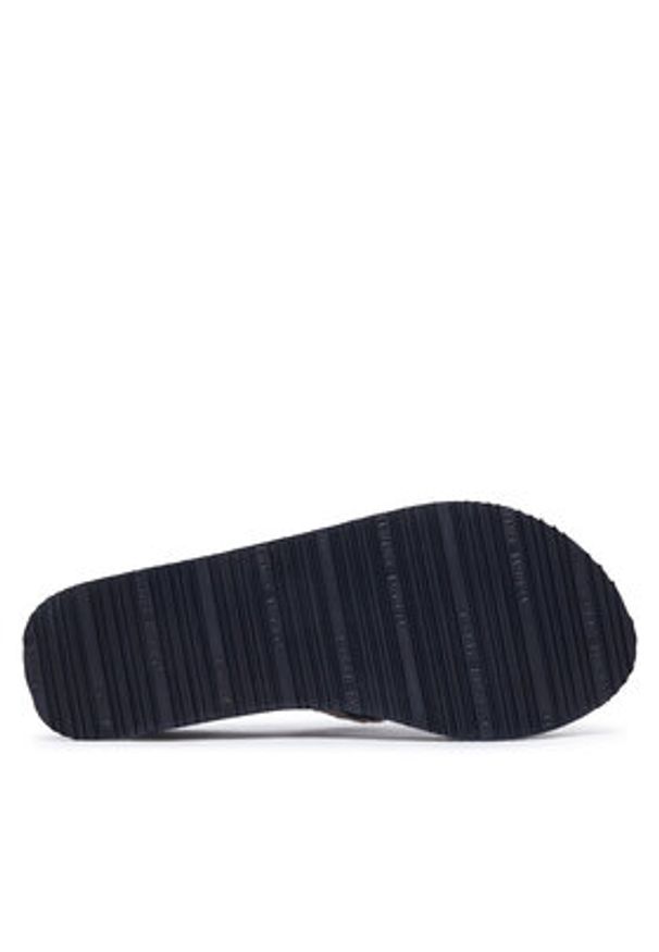 TOMMY HILFIGER - Tommy Hilfiger Japonki Th Wedge Crochet Summer Sandal FW0FW09420 Granatowy. Kolor: niebieski. Materiał: materiał