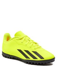 Adidas - adidas Buty X Crazyfast Club Turf IF0707 Żółty. Kolor: żółty. Materiał: skóra