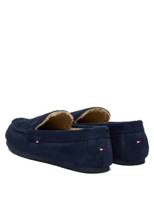 TOMMY HILFIGER - Tommy Hilfiger Kapcie M Driver House FM0FM05617 Granatowy. Kolor: niebieski. Materiał: materiał