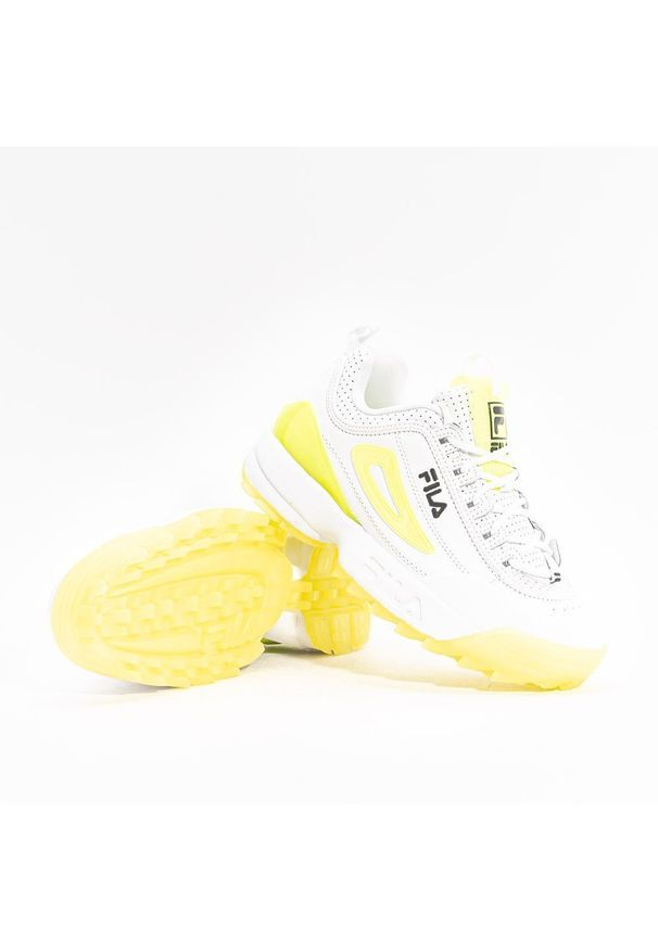 Buty sportowe damskie Fila Disruptor Premium Wmn (1010862.95H). Kolor: biały. Wzór: kolorowy. Sezon: lato. Sport: piłka nożna, koszykówka, tenis