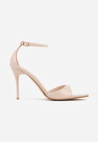 Renee - Beżowe Eleganckie Sandały w Szpic na Szpilce ze Sprzączką Murierah. Okazja: na imprezę, na co dzień. Zapięcie: sprzączka. Kolor: beżowy. Materiał: jeans. Obcas: na szpilce. Styl: elegancki #5