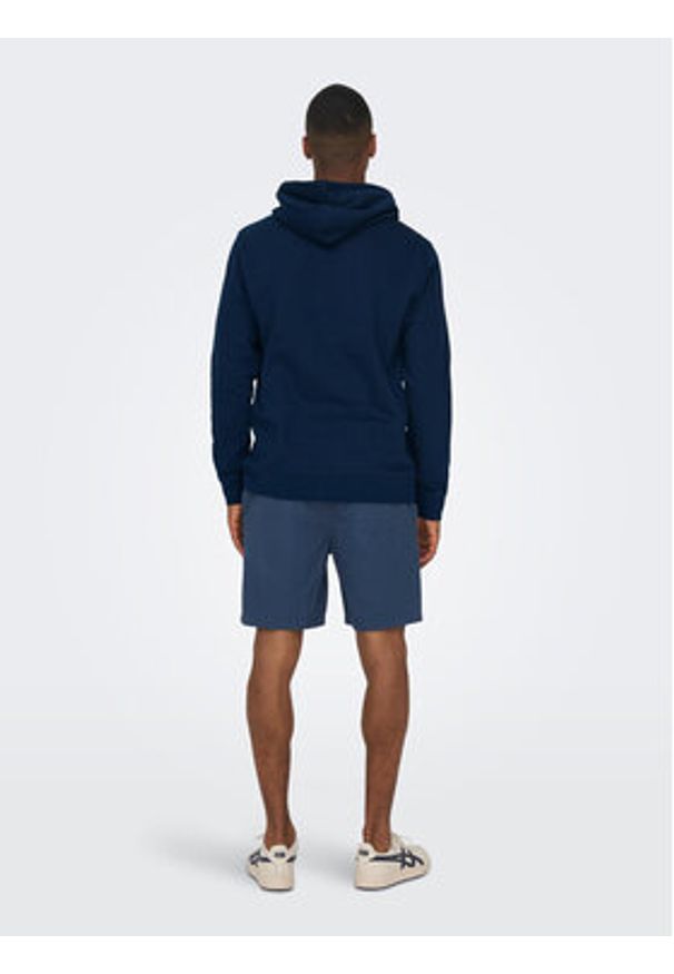 Only & Sons Bluza 22026331 Granatowy Regular Fit. Kolor: niebieski. Materiał: syntetyk, bawełna