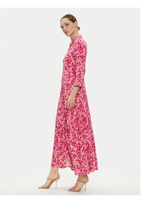 YAS Sukienka koszulowa Savanna 26022663 Różowy Loose Fit. Kolor: różowy. Materiał: wiskoza. Typ sukienki: koszulowe #3