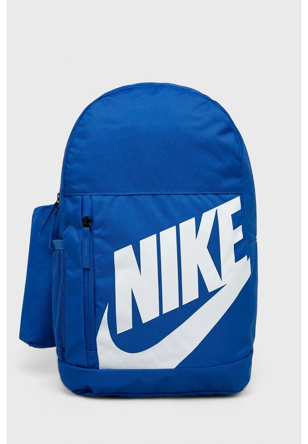 Nike Kids - Plecak dziecięcy. Kolor: niebieski. Materiał: poliester, materiał. Wzór: nadruk