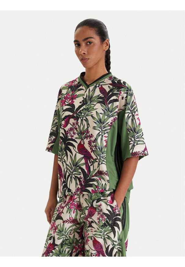 Adidas - adidas T-Shirt Farm Rio Premium KD4628 Zielony Loose Fit. Kolor: zielony. Materiał: syntetyk