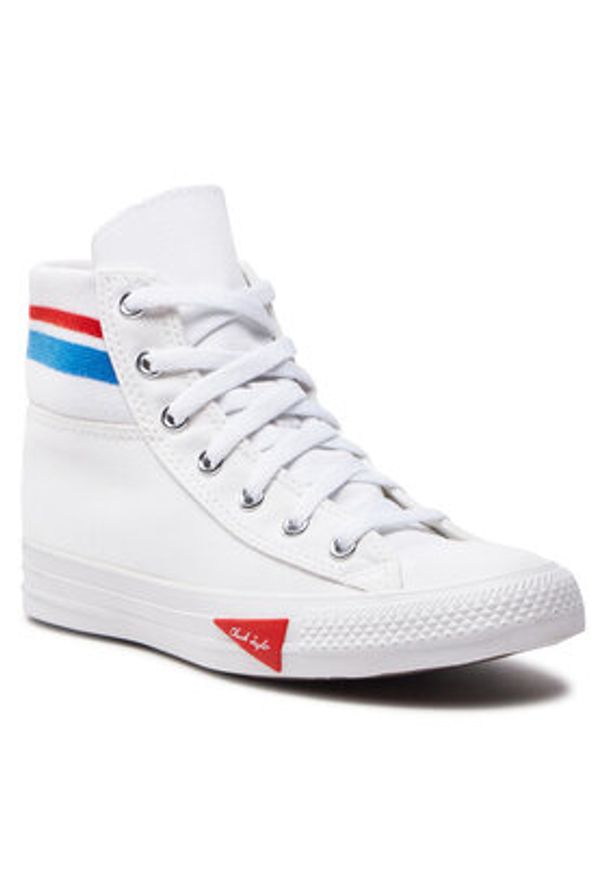 Converse Trampki Chuck Taylor All Star Retro Sport A06314C Biały. Kolor: biały. Materiał: materiał. Styl: retro, sportowy