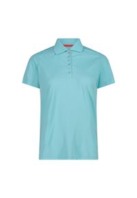 Damska koszulka polo CMP. Typ kołnierza: polo. Kolor: czerwony, niebieski, wielokolorowy #1