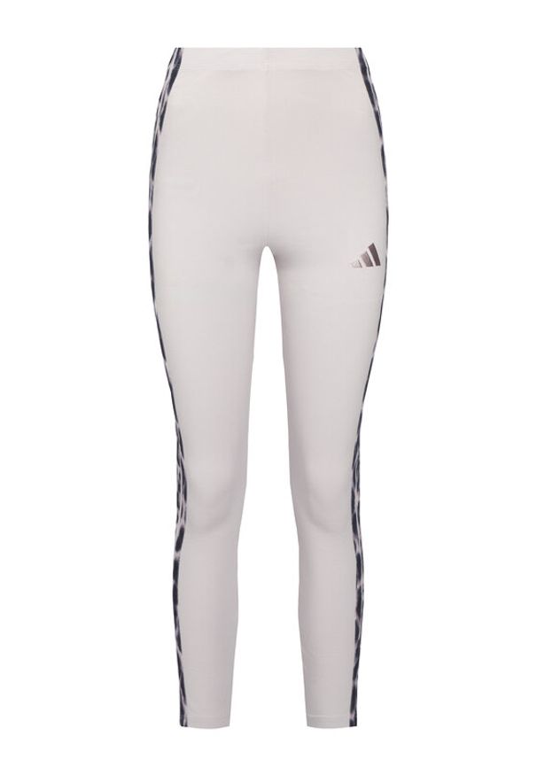 Adidas - adidas Legginsy Seasonal Essentials Leopard Print KC3883 Fioletowy Slim Fit. Kolor: fioletowy. Materiał: bawełna. Wzór: nadruk