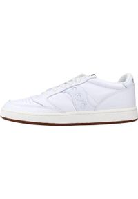 Buty do chodzenia męskie Saucony 22 Jazz Court White. Zapięcie: sznurówki. Kolor: biały. Materiał: skóra, guma. Szerokość cholewki: normalna. Sport: turystyka piesza