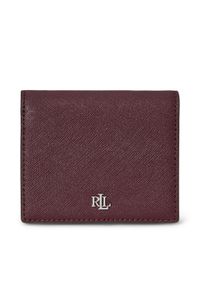 Lauren Ralph Lauren - LAUREN RALPH LAUREN Portfel damski 432962112015 Bordowy. Kolor: czerwony. Materiał: skóra