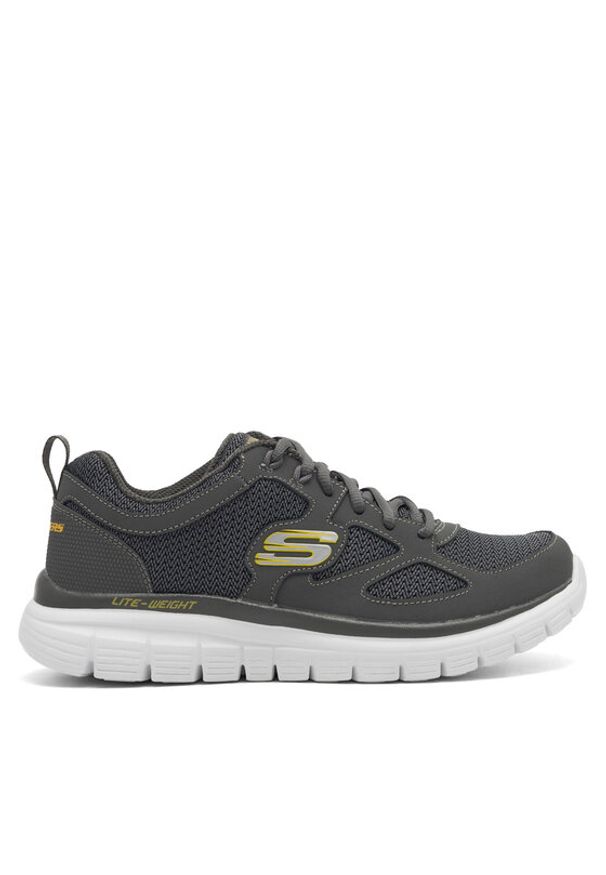 skechers - Skechers Sneakersy BURNS AGOURA 52635 CHAR Szary. Kolor: szary. Materiał: mesh, materiał