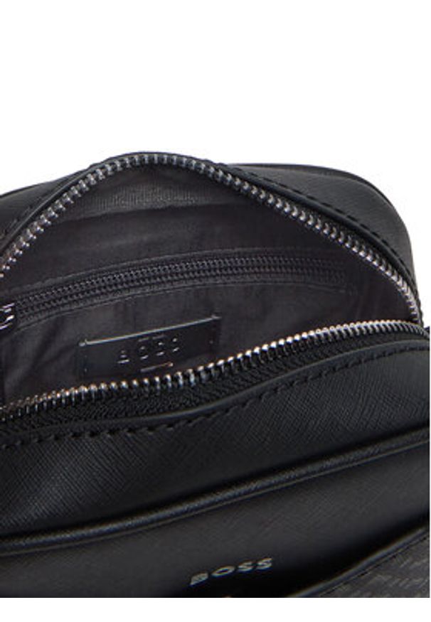 BOSS Saszetka 50542236 Czarny. Kolor: czarny. Materiał: skóra