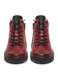 Remonte Trzewiki D1T76-35 Bordowy. Kolor: czerwony. Materiał: skóra #3