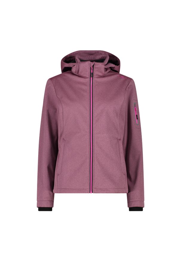 Kurtka damska turystyczna CMP 39A5006M. Kolor: różowy. Materiał: softshell. Sport: turystyka piesza